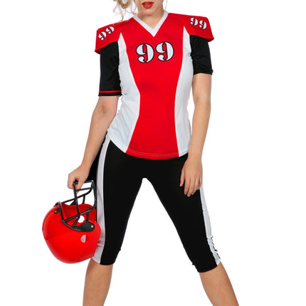 Costume da football americano donna