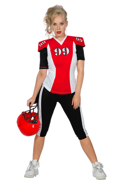 Costume da football americano donna