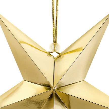 Stella lampioncino oro 30 cm