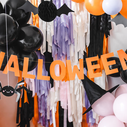 Pipistrello di Halloween a nido d'ape 45 cm