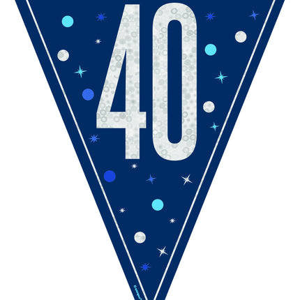 40 Anni Ghirlanda Blu 2,5 m