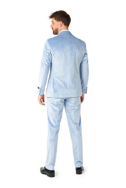 Smoking in velluto azzurro da uomo <tc>OppoSuits</tc>