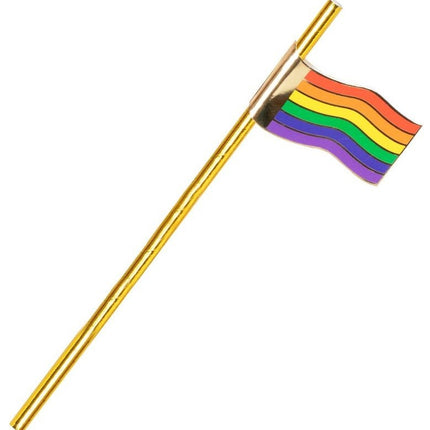 Cannucce dorate arcobaleno 16 pezzi