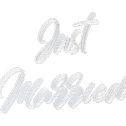 Emblema di ferro Just Married 30cm