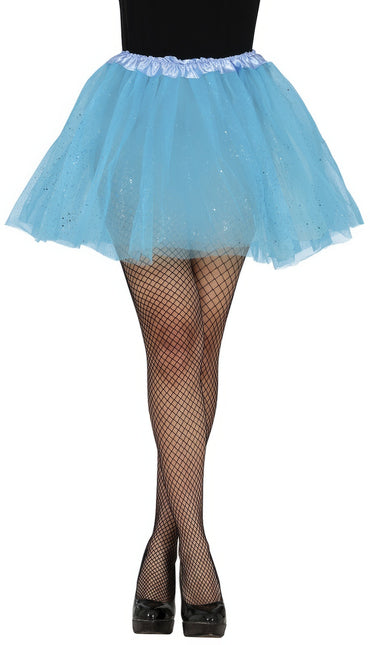 Tutù Azzurro Donna Glitter 40cm