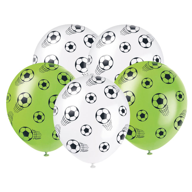 Palloncini calcio 30cm 5pz