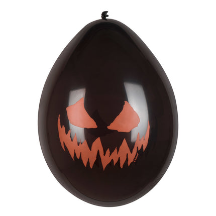 Palloncini di Halloween Zucca inquietante 25 cm 6 pezzi