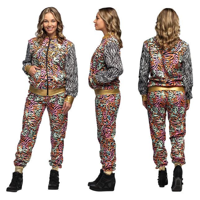 Tuta da ginnastica colorata Faulty Ladies Animal Print
