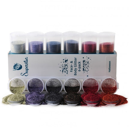 Glitter di Halloween colorati 6 pezzi