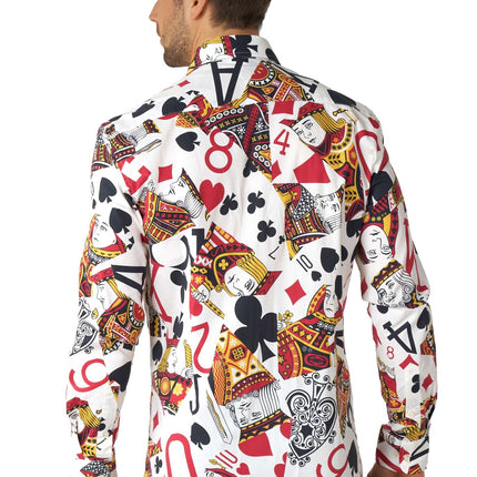 Camicia da uomo con carte da gioco del casinò <tc>OppoSuits</tc>