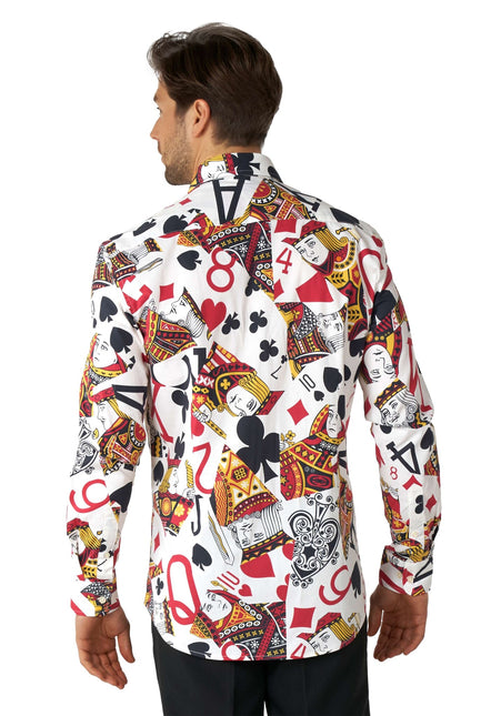 Camicia da uomo con carte da gioco del casinò <tc>OppoSuits</tc>