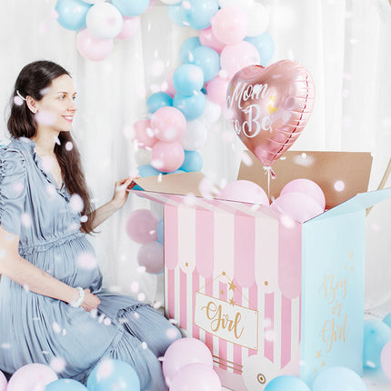 Palloncino ad elio Cuore Mamma da Diventare Rosa Vuoto 35cm