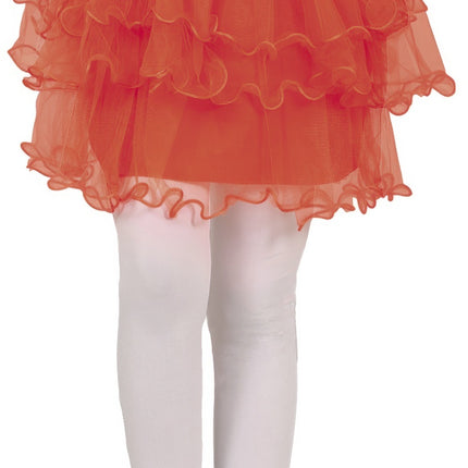 Tutù rosso bambina con volant 30 cm