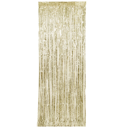 Tenda per porte in lamina metallica oro 2,4 m