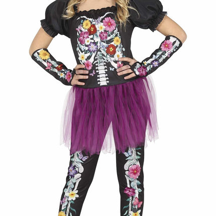 Costume da ragazza Dia De Los Muertos