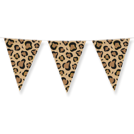 Marrone Nero Garland Panther Print 10m