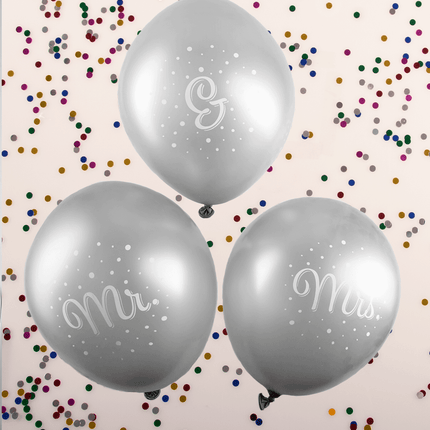 Palloncini matrimonio Mr & Mrs 30cm
