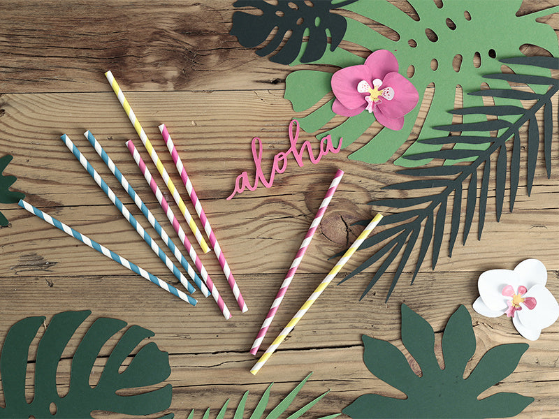Set di decorazioni Hawaii Foglia di palma 21 pezzi