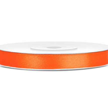 Nastro di raso arancione 6mm 25m