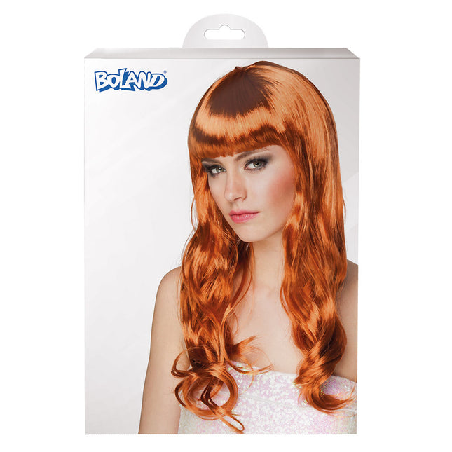 Parrucca capelli lunghi rame