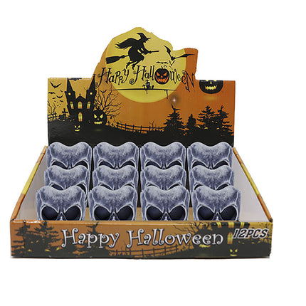 Candela Teschio Decorazione da tavolo Halloween 6 cm