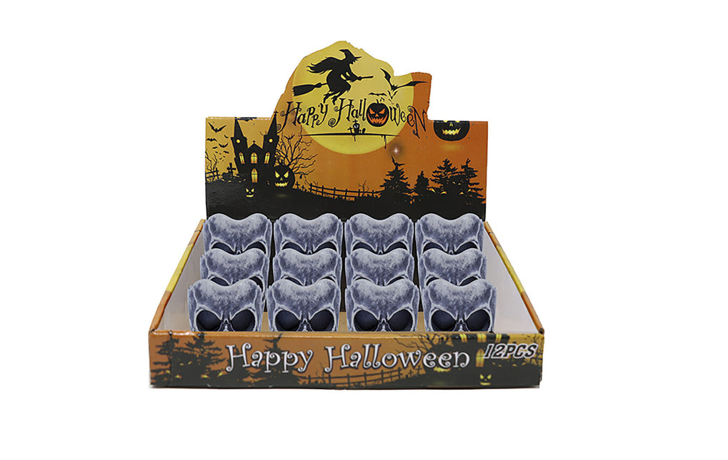 Candela Teschio Decorazione da tavolo Halloween 6 cm