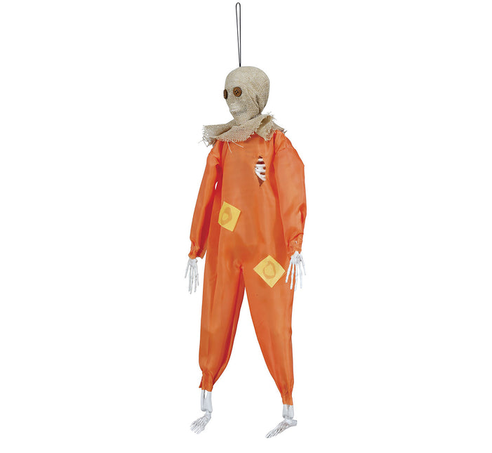 Decorazione appesa di Halloween Scheletro Spaventapasseri 40 cm