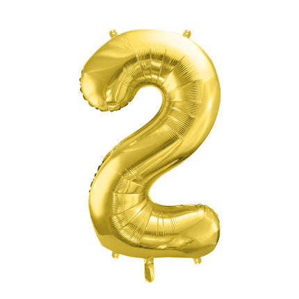 Palloncino a figura 2 anni Oro Vuoto 72cm