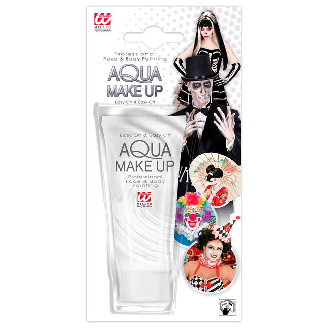 Aqua Make-Up Tube 30Ml, Bianco