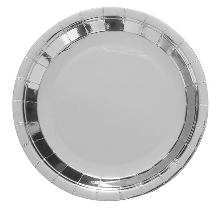 Piatti d'argento rotondi 23cm 6pz