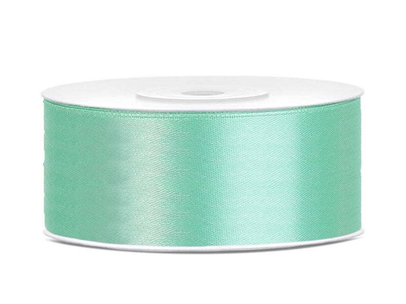 Nastro di raso verde menta 25mm 25m