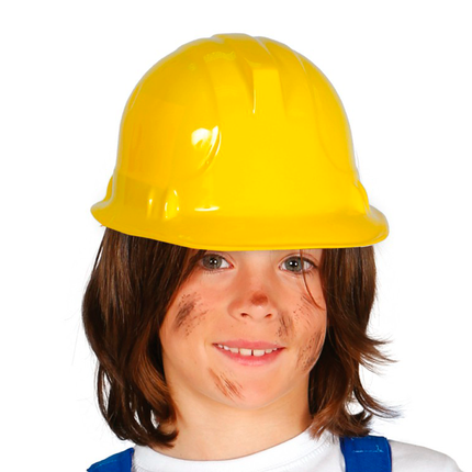 Casco da costruzione giallo bambino