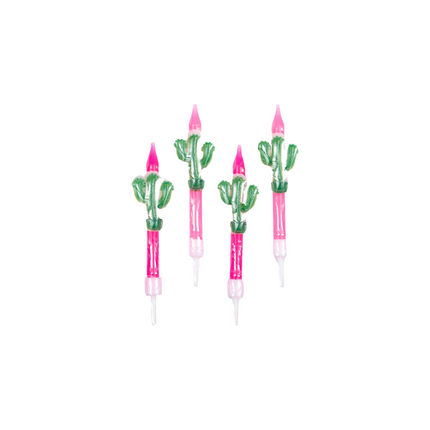 Candele Cactus 5,9 cm 4 pezzi