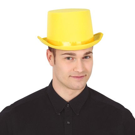 Cappello a cilindro giallo