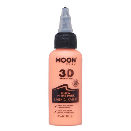 Moon Glow Vernice per tessuti fosforescente arancione 30ml