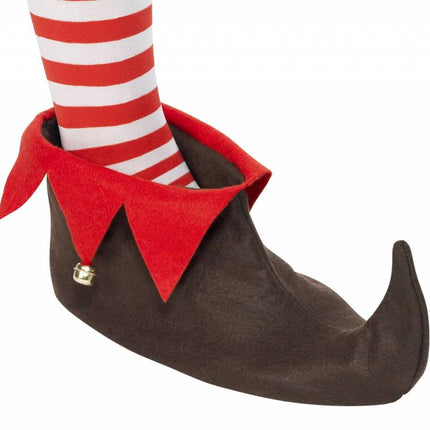 Scarpe da elfo marrone 2 pezzi