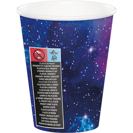 Bicchieri Space Party 256ml 8pz