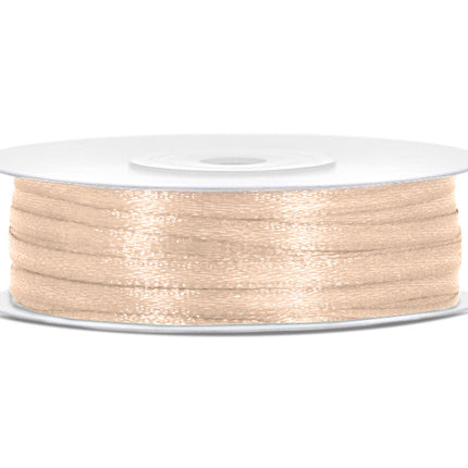 Nastro di raso Vanilla Creme 3mm 50m