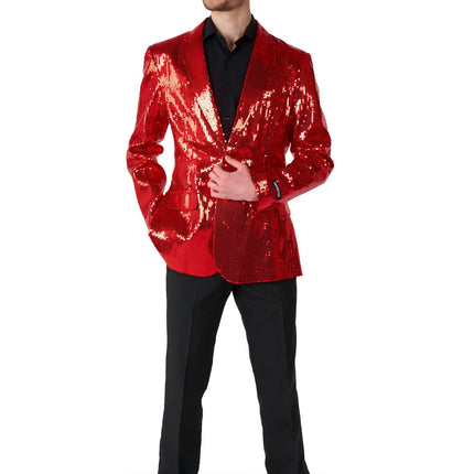 Paillet Blazer rosso uomo <tc>Suitmeister</tc>