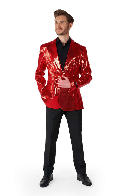 Paillet Blazer rosso uomo <tc>Suitmeister</tc>