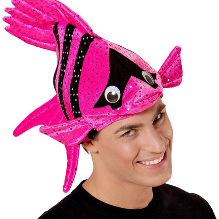 Cappello da pesce rosa