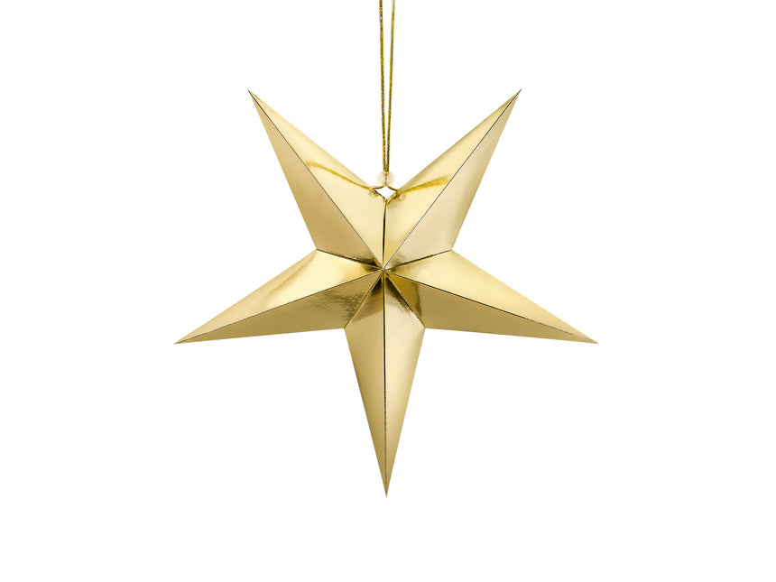 Stella lampioncino d'oro 45 cm