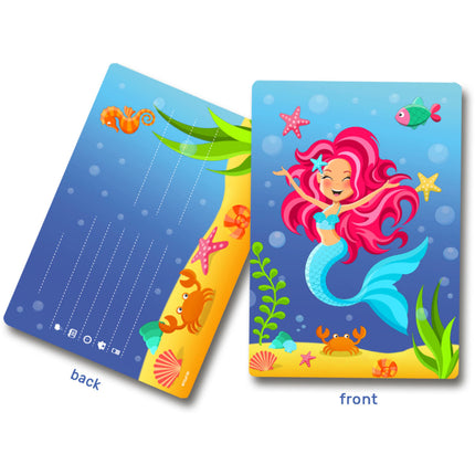 Inviti a sirena per la festa 8 pezzi