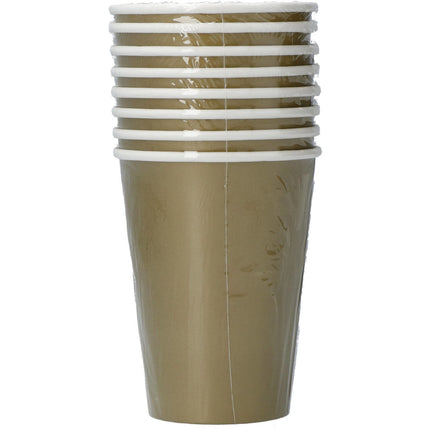 Tazze dorate in cartone 350ml 8pz