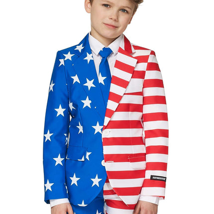 Tuta con bandiera USA Ragazzo <tc>Suitmeister</tc>