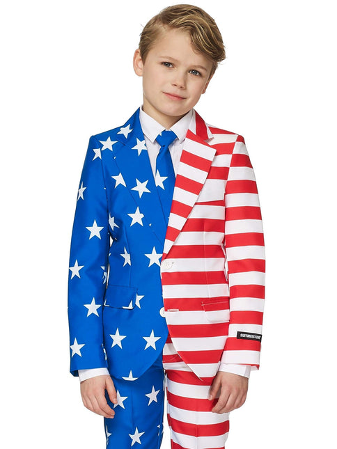 Tuta con bandiera USA Ragazzo <tc>Suitmeister</tc>