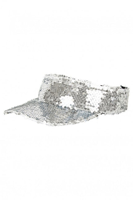 Aletta parasole con paillettes argento