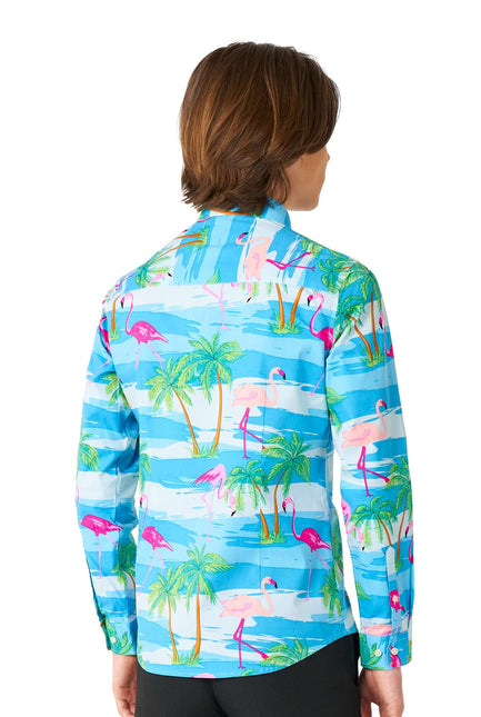 Camicia Hawaii Flamingo Teen Ragazzo Teen <tc>OppoSuits</tc>
