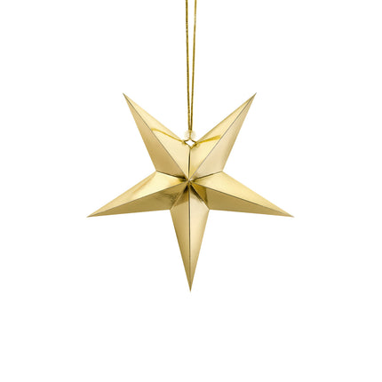 Stella lampioncino oro 30 cm