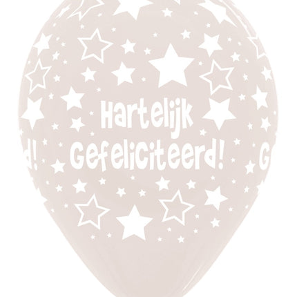 Palloncini Happy Birthday Clear 30cm 25pz